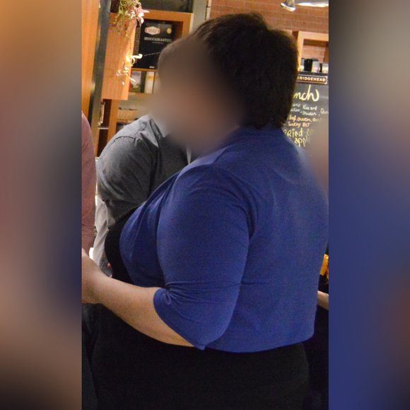 (3/$35) Indigo bolero in great condition (Jessica brand) 24W size - Picture 7 of 8